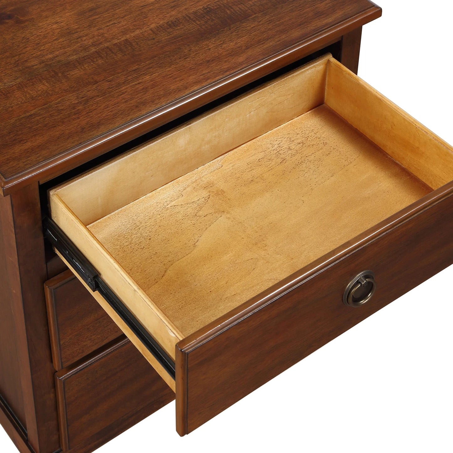 Chamberlin Brown 3-Drawer Nightstand: Stylish Bedroom Storage Solution