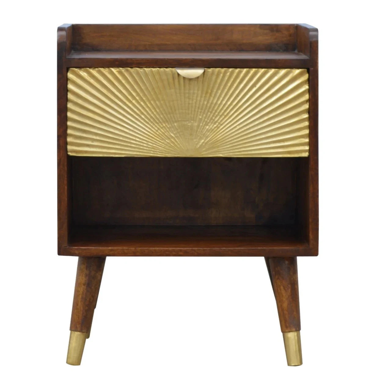 Manila Gold One Drawer Nightstand - Bedroom Furniture