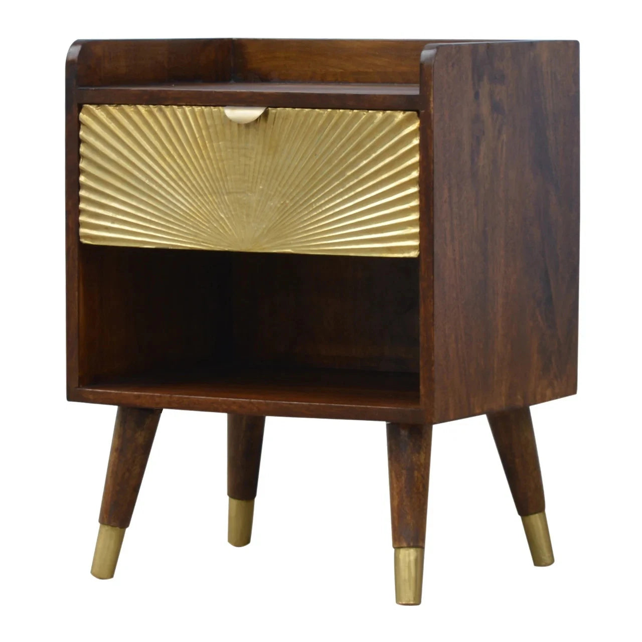 Manila Gold One Drawer Nightstand - Bedroom Furniture